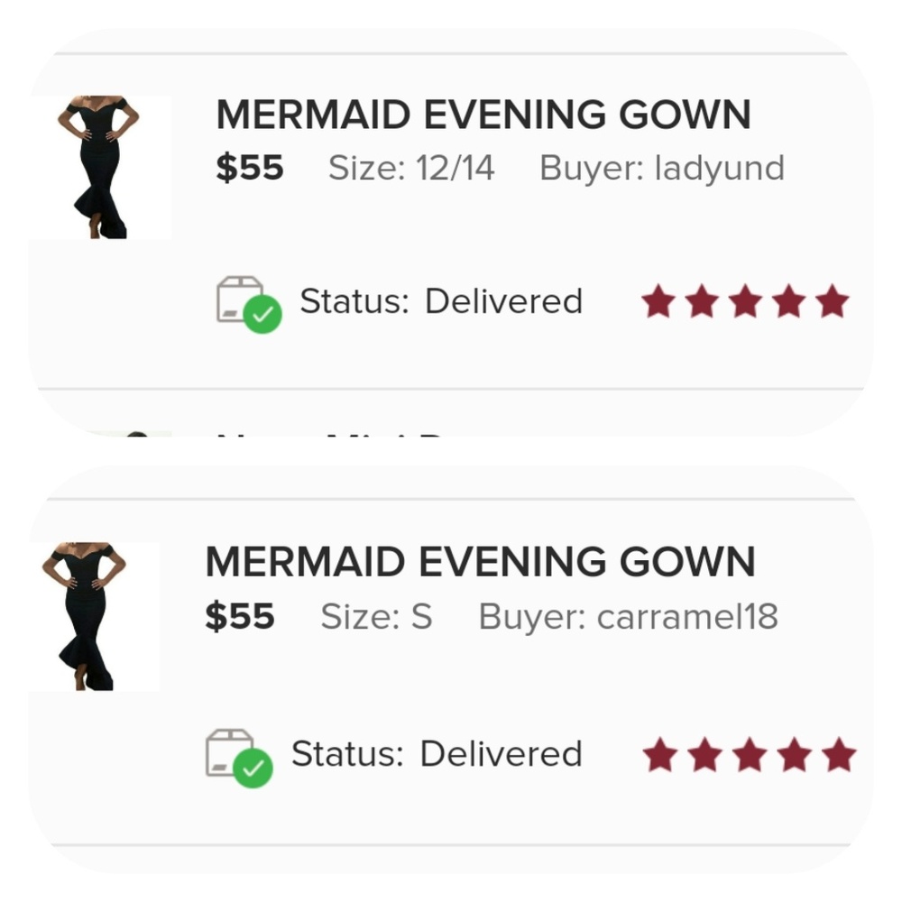 MERMAID EVENING GOWN - Picture 4 of 4